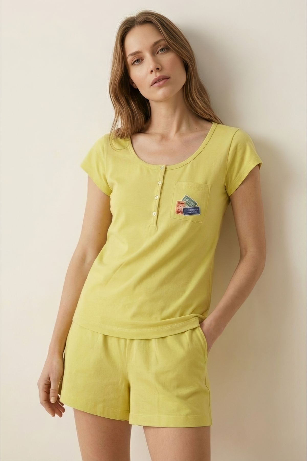 ZEY159 Kısa Kollu Pijama Takımı